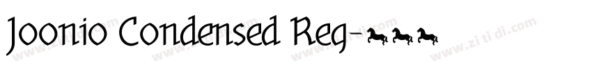 Joonio Condensed Reg字体转换